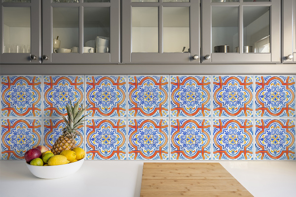 Vinil chão Gráficos estilo azulejos