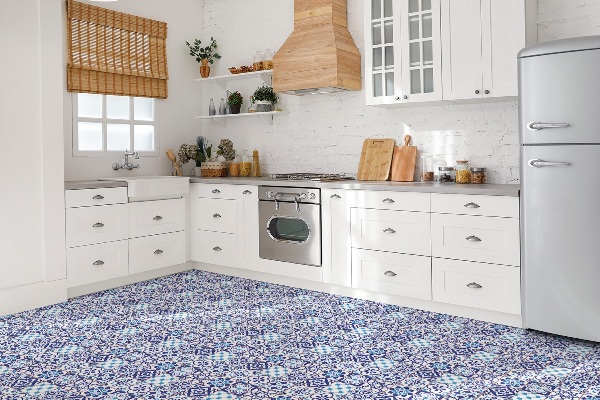 Vinil chão Padrão de azulejos
