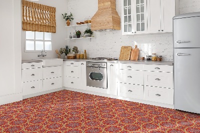 Piso vinilico Padrão floral árabe