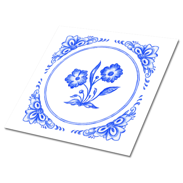 Vinil chão Flor de Azulejo