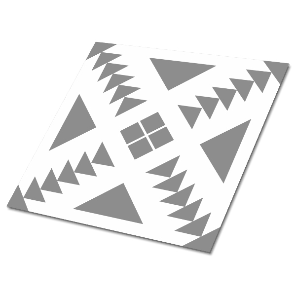 Pavimento vinílico Quadrados e triângulos
