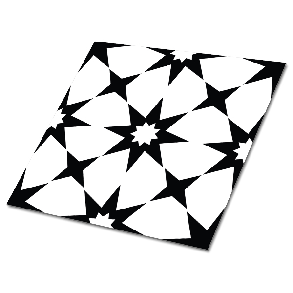 Vinil chão Geometria estelar