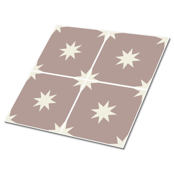 Piso vinilico Quadrados e estrelas