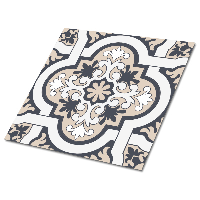 Piso vinilico ornamento frondoso