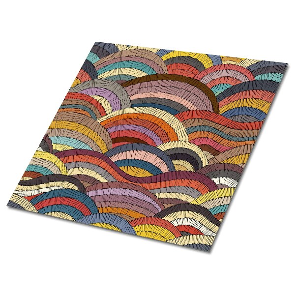 Vinil chão Ondas de retalhos
