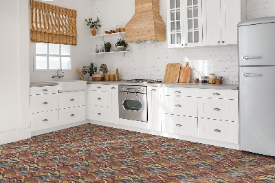 Vinil chão Ondas de retalhos