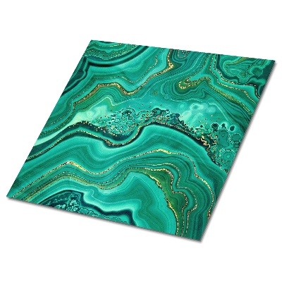 Vinil chão Textura de malaquita