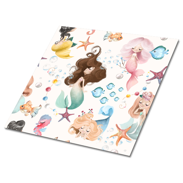 Vinil chão Padrão Infantil Sereia