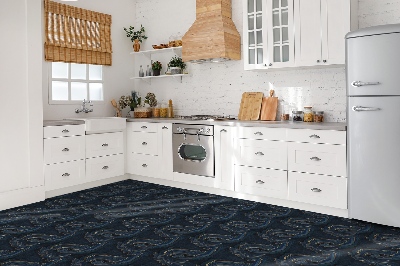 Pavimento vinílico Padrão escuro e elegante