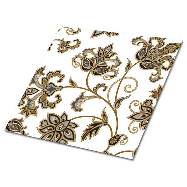 Pavimento vinílico ornamento floral