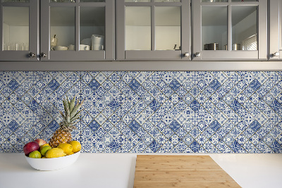 Piso vinilico Padrão azul português