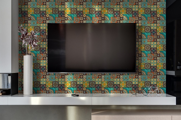 Revestimento de parede em pvc Patchwork de cozinha