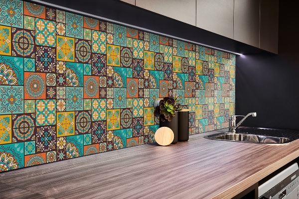 Revestimento de parede em pvc Patchwork de cozinha