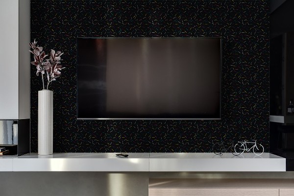 Revestimento de parede em pvc linhas coloridas decorativas