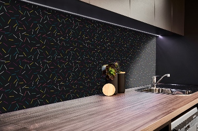Revestimento de parede em pvc linhas coloridas decorativas