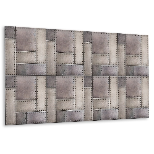 Revestimento de parede em pvc Textura de chapa metálica