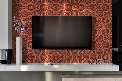 Revestimento de parede em pvc Painel de piso com padrão floral árabe