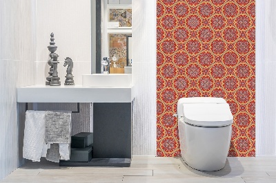Revestimento de parede em pvc Painel de piso com padrão floral árabe