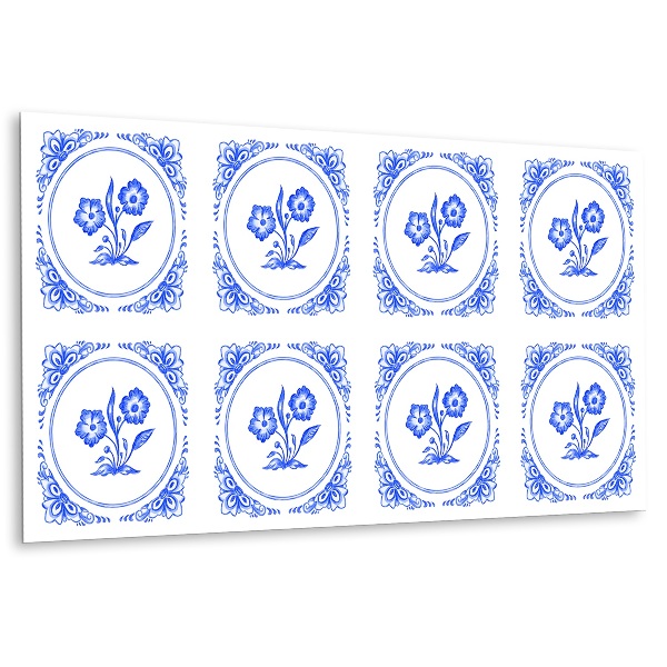 Revestimento parede cozinha moderna Flor de Azulejo