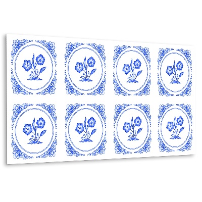 Revestimento parede cozinha moderna Flor de Azulejo