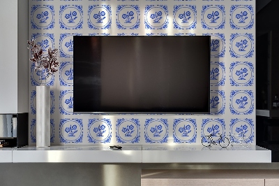 Revestimento parede cozinha moderna Flor de Azulejo