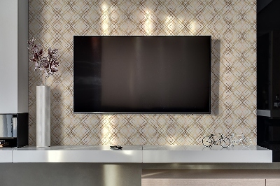 Revestimento de parede em pvc Linhas douradas