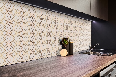 Revestimento de parede em pvc Linhas douradas