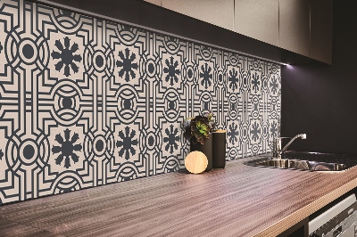 Revestimento parede cozinha moderna padrão oriental