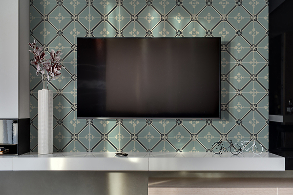 Revestimento parede cozinha moderna ornamento real