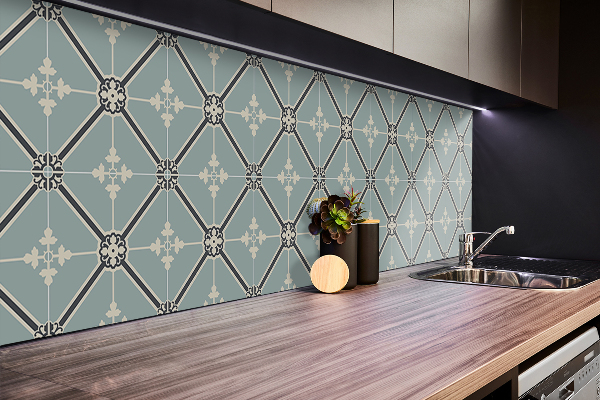Revestimento parede cozinha moderna ornamento real