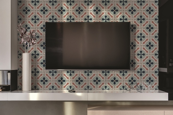 Revestimento de parede em pvc Padrão floral