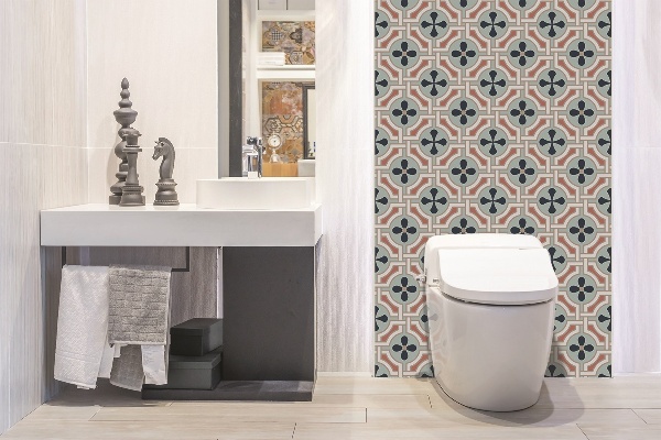 Revestimento de parede em pvc Padrão floral