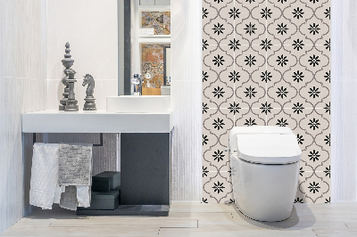 Revestimento parede cozinha moderna Padrão de flores árabes