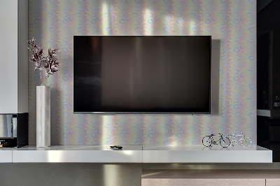 Revestimento de parede corações coloridos decorativos