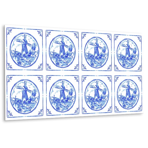 Revestimento de parede Moinho de vento estilo azulejos
