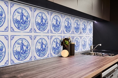 Revestimento de parede Moinho de vento estilo azulejos