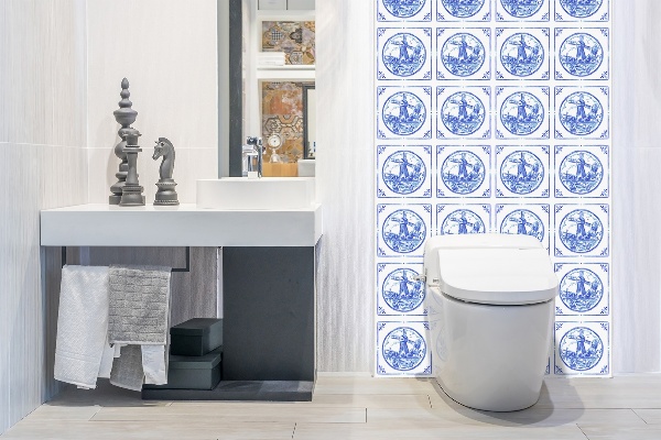 Revestimento de parede Moinho de vento estilo azulejos