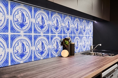 Revestimento parede cozinha moderna Barco de azulejos decorativos
