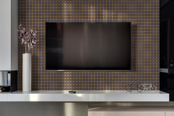 Revestimento de parede em pvc padrão floral decorativo