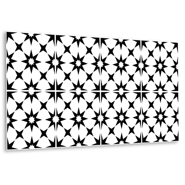Revestimento parede cozinha moderna Geometria estelar