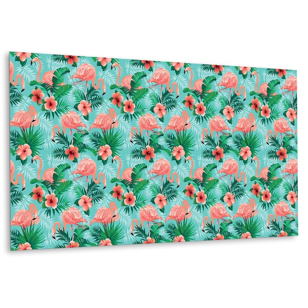 Revestimento de parede em pvc Flamingos