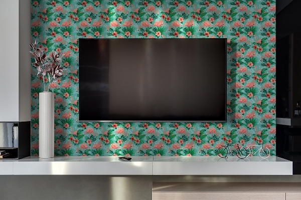 Revestimento de parede em pvc Flamingos