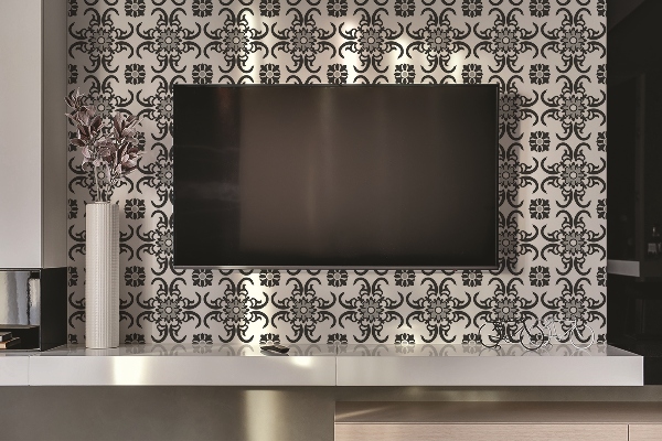 Revestimento parede cozinha moderna ornamento árabe