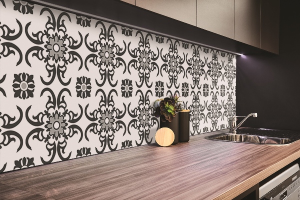 Revestimento parede cozinha moderna ornamento árabe