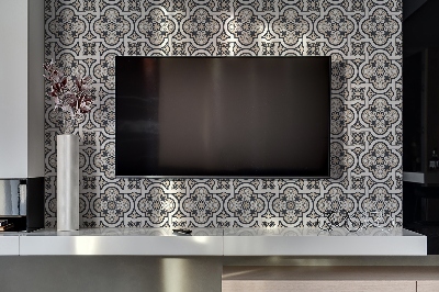 Revestimento de parede em pvc ornamento frondoso