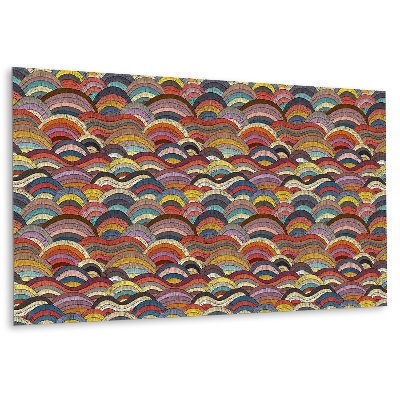 Revestimento parede cozinha moderna Ondas de Patchwork Decorativas