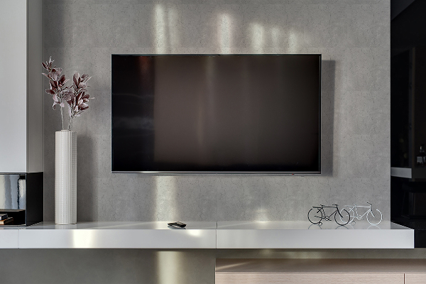 Revestimento de parede em pvc concreto rachado decorativo