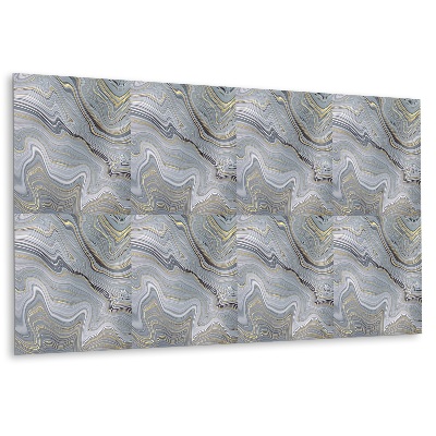 Revestimento parede cozinha moderna Ondas de mármore decorativas