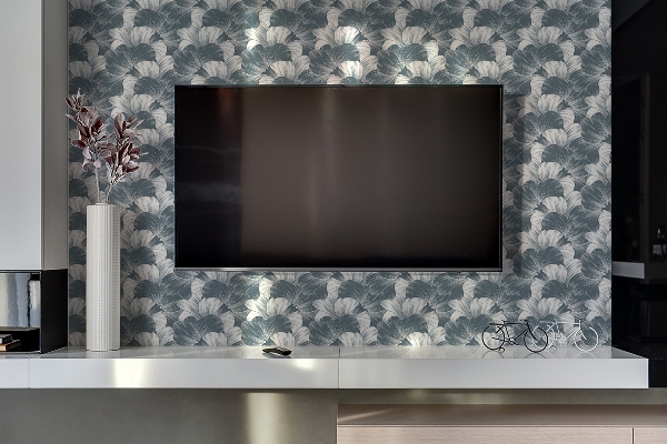 Revestimento de parede em pvc para as flores da TV