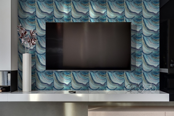 Revestimento de parede Seção transversal de ágata decorativa